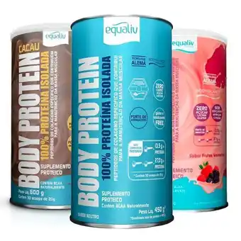Pão de Açúcar Kit 3 body protein equaliv 600g diversos oferta