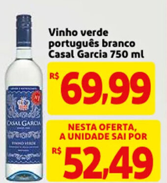 Mercado Extra Vinho Verde Portugues Branco Casal Garcia 750ml oferta
