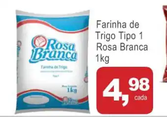 Mineirão Atacarejo Farinha de Trigo Tipo 1 Rosa Branca 1kg oferta