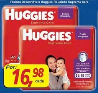Supermercados Guanabara Fraldas Descartaveis Huggies Roupinha Supreme care oferta