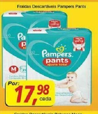 Supermercados Guanabara Fraldas Descartaveis Pampers Pants oferta