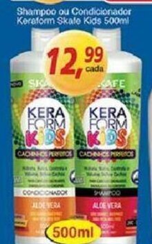 Supermercados Guanabara Shampoo ou condicionador Keraform Skafe Kids 500ml oferta