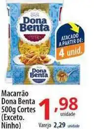 Akki Atacadista Macarrão Dona Benta 500g oferta