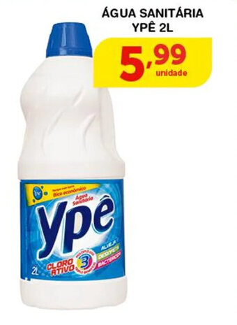 Roldão Agua Sanitaria Ype 2L oferta