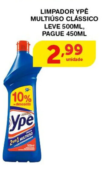 Roldão Limpador Ype Multiuso Classico Leve 500ml pague 450ml oferta