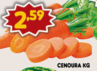 Supermercados Cristal Cenoura 1kg oferta