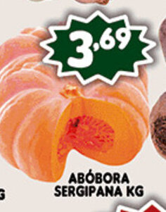 Supermercados Cristal Abobora Sergipana 1kg oferta
