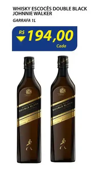 Assaí Atacadista Whisky Escoces Double Black Johnnie Walker 1L oferta