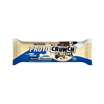 Drogaria Santa Marta Barra de proteínas nutrata proto crunch whey cookies e cream 60g oferta