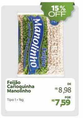 Feijão carioquinha manolinho