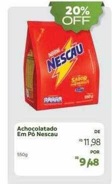 Hiperideal Supermercados Achocolatado em pó nescau oferta