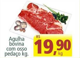 Super Apolo Agulha bovina com osso pedaço kg oferta