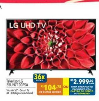 Supermercados Condor Televisor Lg 55un7100psa oferta