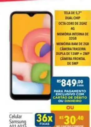 Supermercados Condor Celular Samsung oferta
