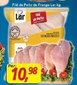 Supermercados Guanabara File de Peito de Frango Lar 1kg oferta