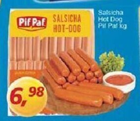 Supermercados Guanabara Salsicha Hot Dog Pif Paf 1kg oferta