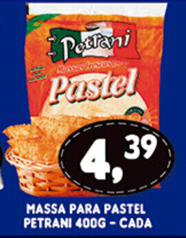 Supermercados Cristal Massa para Pastel Petrani 400g - cada oferta