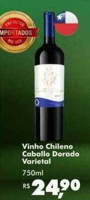 Big Box Vinho chileno caballo dorado varietal oferta