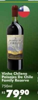 Big Box Vinho chileno paisajes de chile family reserva oferta