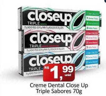 Rede Krill Creme dental close up triple sabores oferta