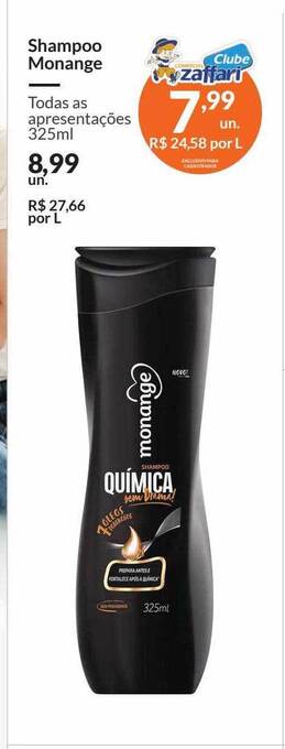 Zaffari Shampoo monange oferta