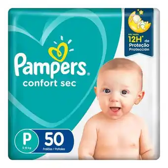 Fralda pampers confort sec p 50 unidades