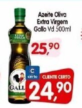 Cercadão Azeite Oliva Extra Virgem Gallo vd 500ml oferta