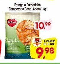 Frango a Passarinho Temperado cong. Adoro 1kg