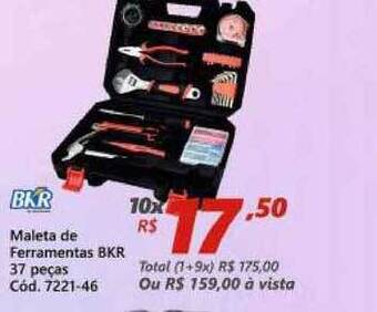 Lojas Becker Maleta De Ferramentas Bkr 37 Peças oferta