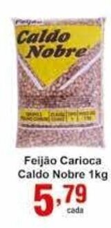 Rossi Supermercado Feijao Carioca Caldo Nobre 1kg oferta