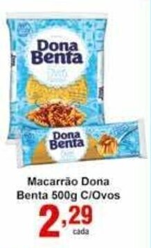 Rossi Supermercado Macarrao Dona Benta c/ Ovos 500g oferta