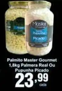 Rossi Supermercado Palmito Master Gourmet 1.8kg Palmera Real ou Pupunha Picado oferta