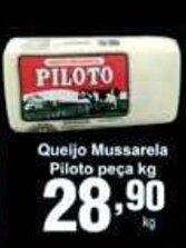 Rossi Supermercado Queijo Mussarela Piloto peca 1kg oferta