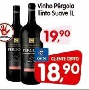 Cercadão Vinho Pergola Tinto Suave 1L oferta