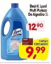 Desinf. Lysol Multi Pureza De Algodao 3L