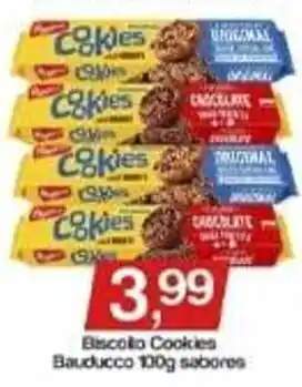 Supermercados Gricki Biscoito Cookies Bauducco 100g sabores oferta