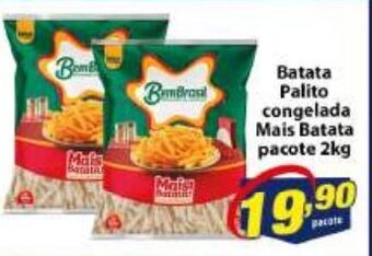 Vencedor Atacadista Batata palito congelada Mais Batata pacote 2kg oferta