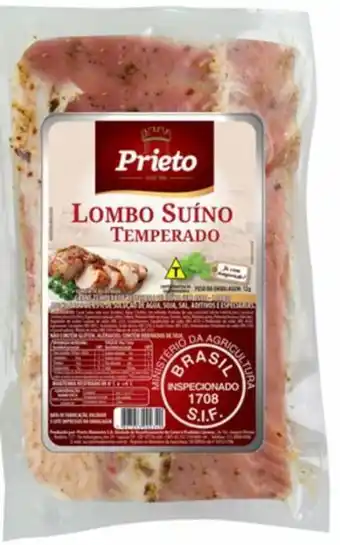 Lombo prieto suíno temperado kg