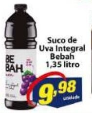 Vencedor Atacadista Suco de Uva Integral Bebah! 1350ml oferta