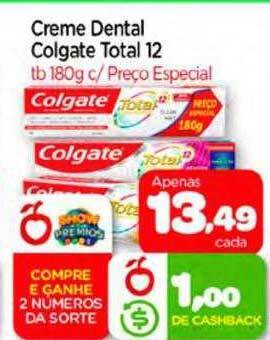 Nordestão Creme dental colgate total 12 oferta