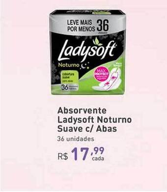 Agafarma Absorvente Ladysoft Noturno Suave C Abas oferta