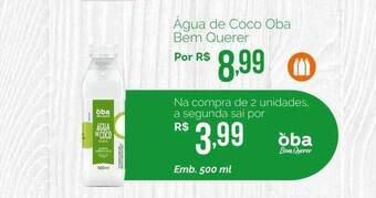 Oba Hortifruti Água de coco oba bem querer oferta