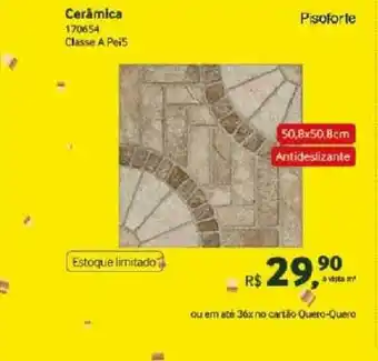 Quero Quero Cerâmica 170654 classe a pei5 oferta