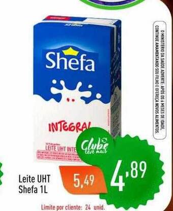 Supermercados Pague Menos Leite uht shefa oferta