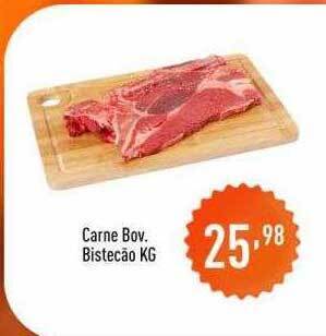 Supermercados Pague Menos Carne bov. bistecão oferta