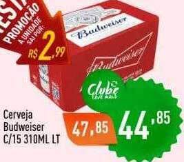 Supermercados Pague Menos Cerveja budweiser oferta