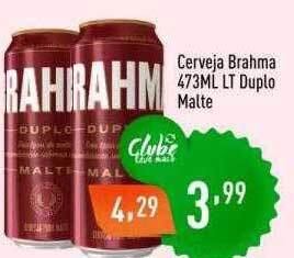 Supermercados Pague Menos Cerveja brahma lt duplo malte oferta