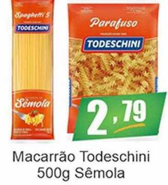 Dubom Supermercados Macarrão todeschini sêmola oferta