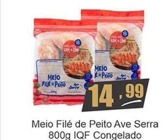 Dubom Supermercados Meio filé de peito ave serra iqf congelado oferta