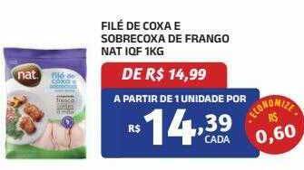 Filé de coxa e sobrecoxa de frango nat iqf